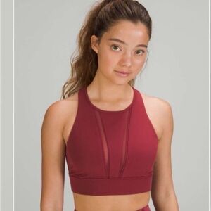 Lululemon Athletica Burgundy Sports Bra